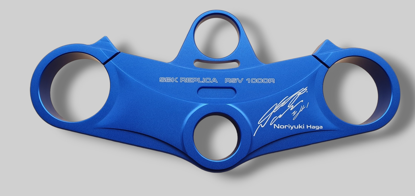 TOP DRIEVOUDIGE KLEM NORIYUKI HAGA REPLICA (remake) Aprilia RSV Mille 98-03