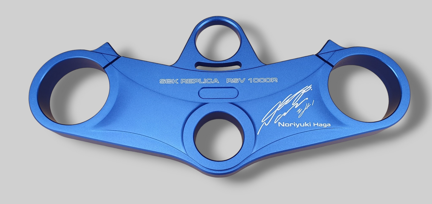 TOP DRIEVOUDIGE KLEM NORIYUKI HAGA REPLICA (remake) Aprilia RSV Mille 98-03