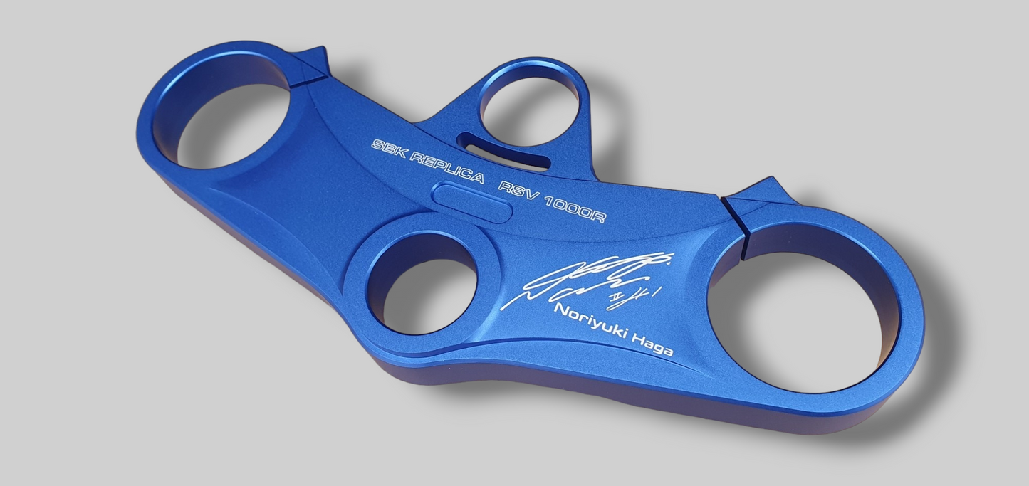 TOP DRIEVOUDIGE KLEM NORIYUKI HAGA REPLICA (remake) Aprilia RSV Mille 98-03