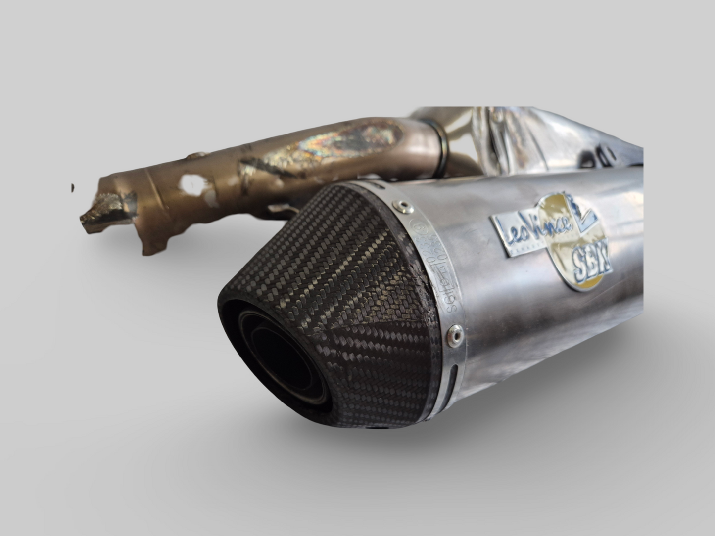 LEOVINCE SBK TITANIUM EXHAUST SLIP-ON SET Aprilia RSV1000R 04-09 / Tuono 1000R 06-09