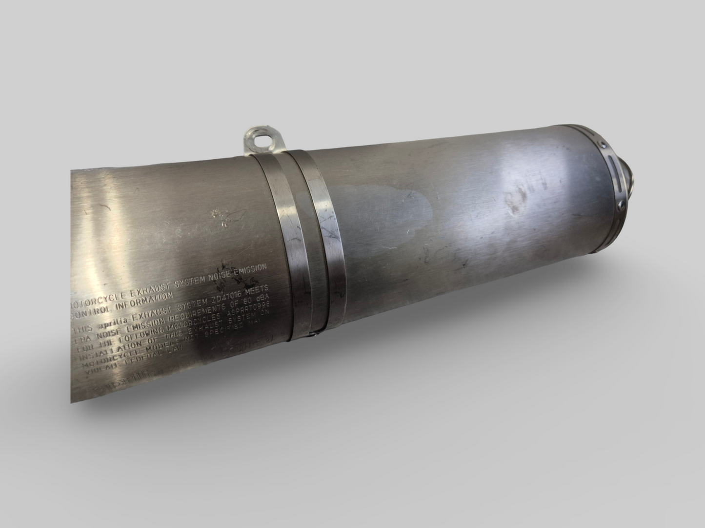 LEFT ORIGINAL EXHAUST CAN MUFFLER 856535 Aprilia RSV1000R 04-10 / Tuono 1000R 06-10