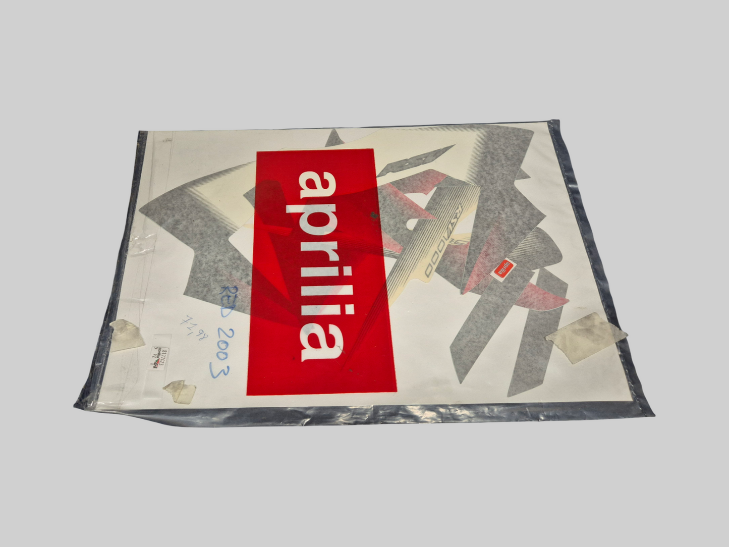 AUTOCOLLANT CARÉNAGE LATÉRAL RSV NOIR Aprilia RSV Mille 2003 