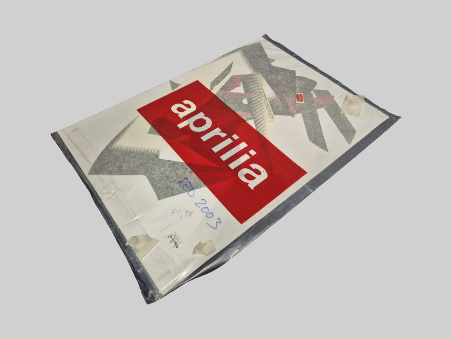 AUTOCOLLANT CARÉNAGE LATÉRAL RSV NOIR Aprilia RSV Mille 2003 