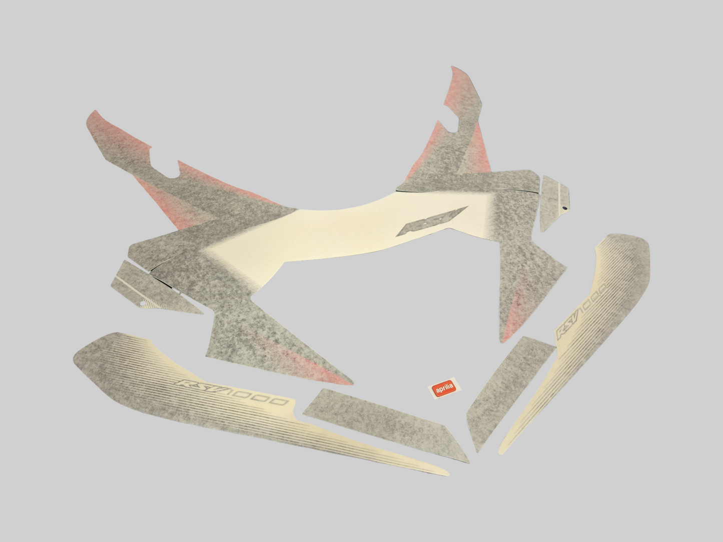 AUTOCOLLANT CARÉNAGE LATÉRAL RSV NOIR Aprilia RSV Mille 2003 