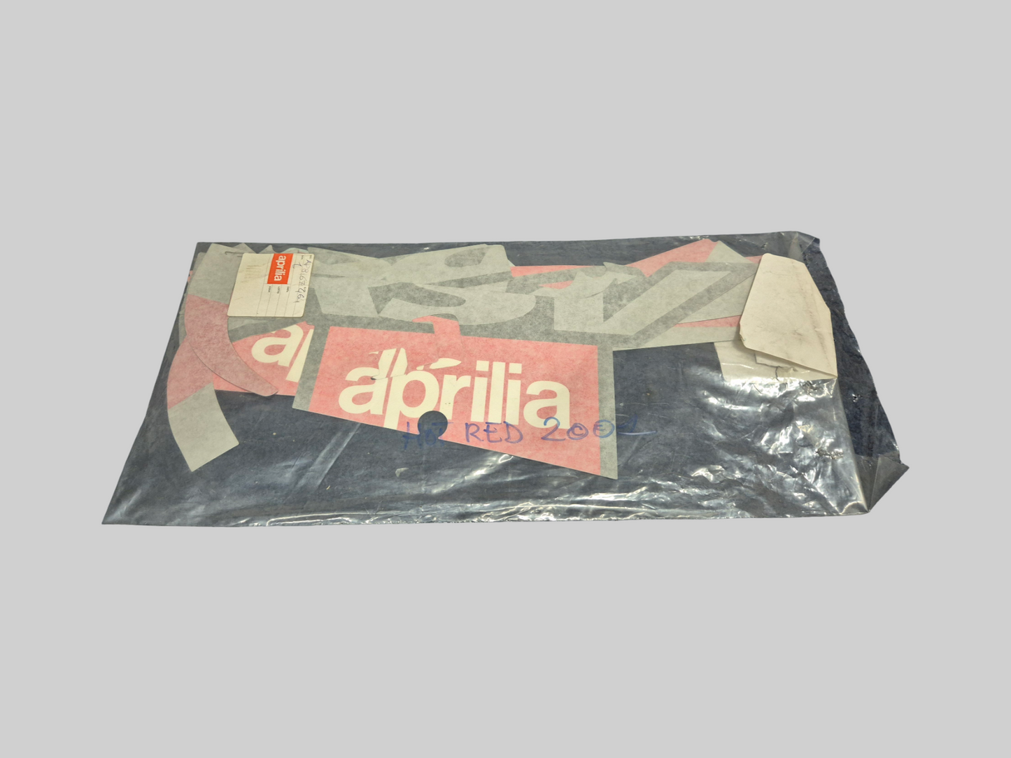LOWER FRONT SIDE DECAL KIT HOT RED 2001 COMPLETE AP8167464 Aprilia RSV Mille 2001