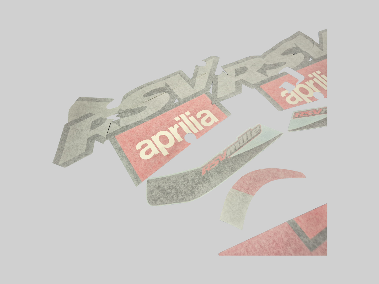 LOWER FRONT SIDE DECAL KIT HOT RED 2001 COMPLETE AP8167464 Aprilia RSV Mille 2001