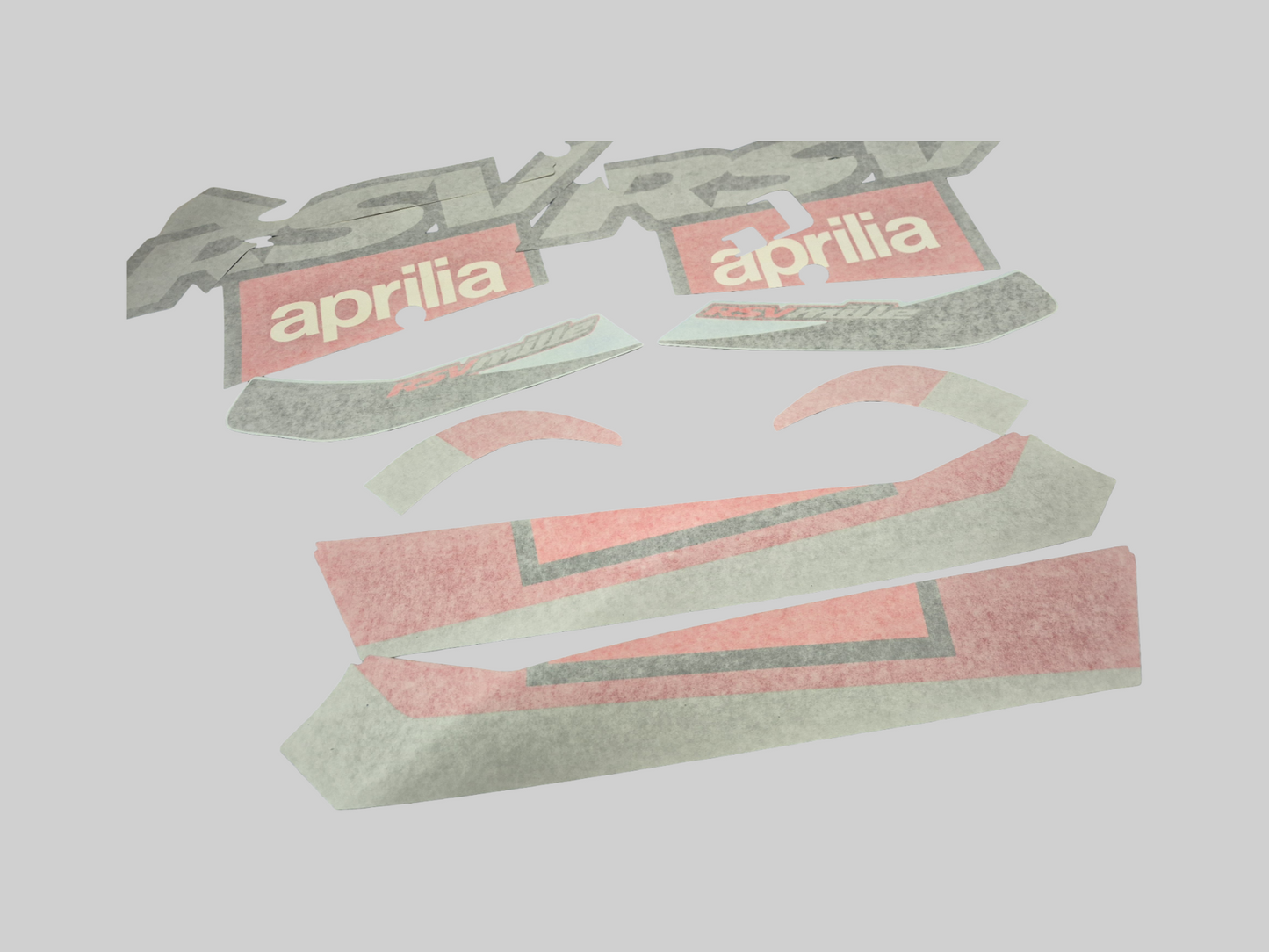 LOWER FRONT SIDE DECAL KIT HOT RED 2001 COMPLETE AP8167464 Aprilia RSV Mille 2001