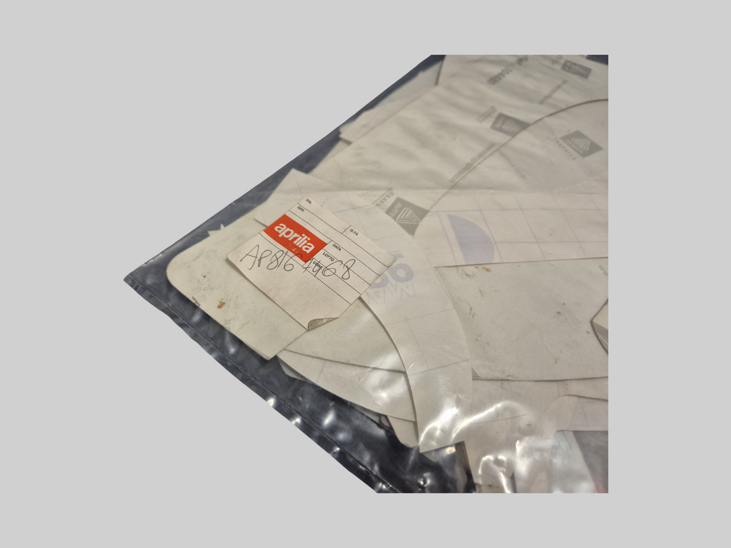 2001 DIABLO BLACK FAIRING DECAL KIT INCOMPLETE AP8167468 Aprilia RSV Mille 2001