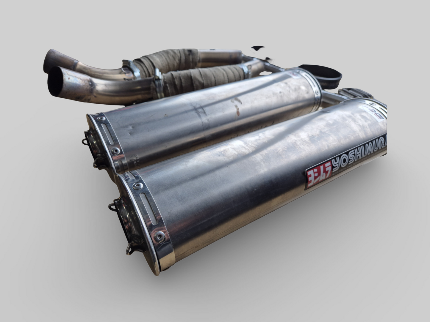 YOSHIMURA HIGH-MOUNT EXHAUST SLIP-ON DUAL SET Aprilia RSV1000R 04-09 / RSV TUONO 1000R 06-09