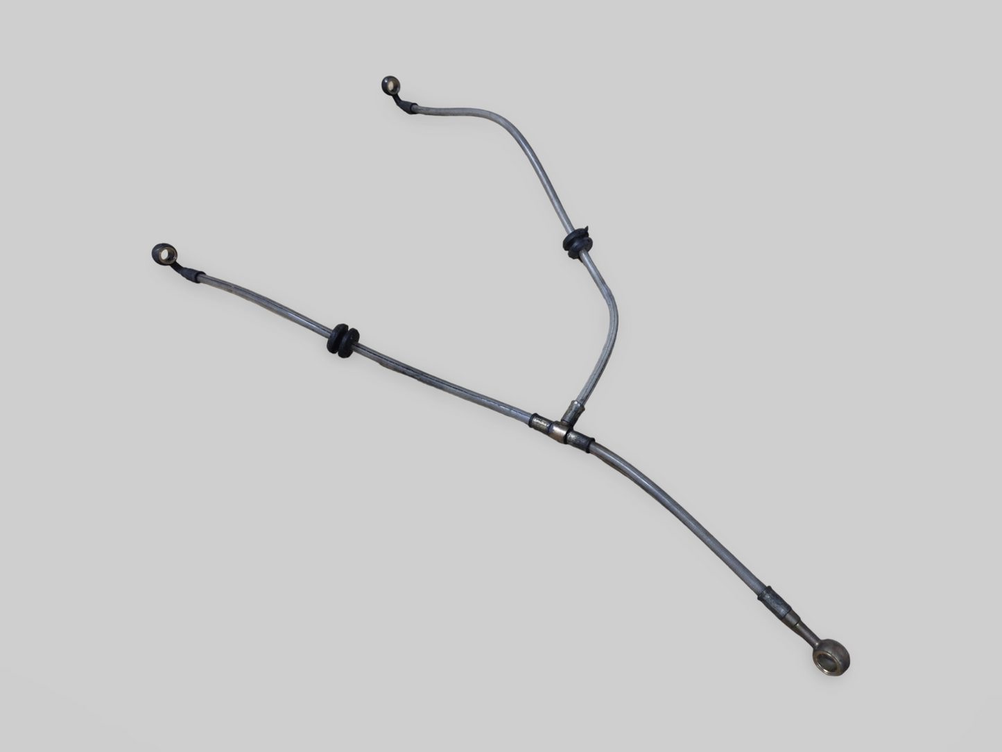 Tuyau de conduite de frein tressé en acier avant, jonction en T AP8113976 Aprilia RSV Mille 98-03 