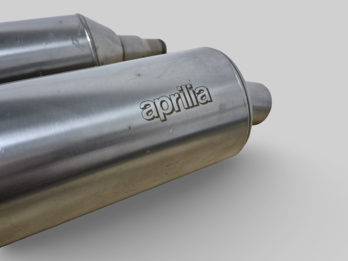 ORIGINAL EXHAUST SILENCER SET AP8119443 AP8119431 Aprilia SL1000 Falco 2000-2003