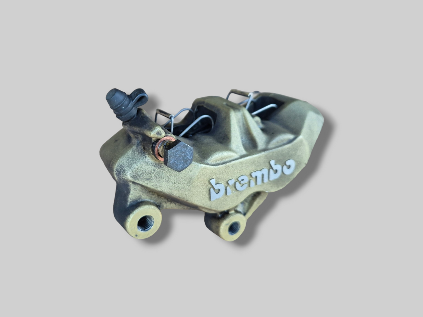 FRONT LEFT-HAND BRAKE CALIPER BREMBO P4 GOLD AP8113971 Aprilia RSV Mille 98-03 / Tuono 02-05