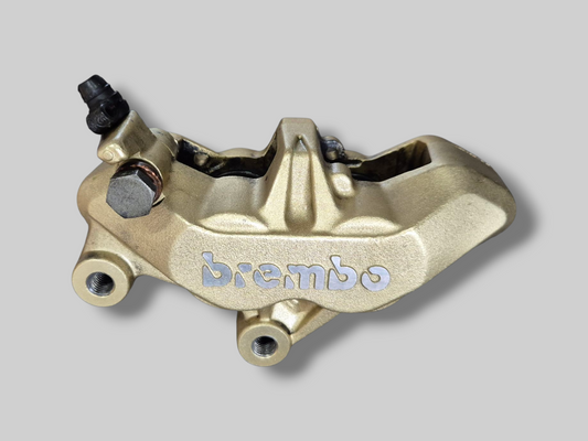 FRONT LEFT-HAND BRAKE CALIPER BREMBO P4 GOLD AP8113971 Aprilia RSV Mille 98-03 / Tuono 02-05